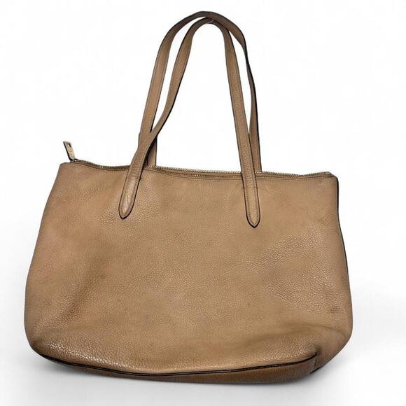 Coach Tan Leather Bag Gold Hardware - Picture 2 of 6